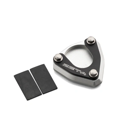 Zeta Stand Pad Enlarger for Husqvarna 701 Enduro '17<, KTM 690 Enduro '12< - Black/Silver