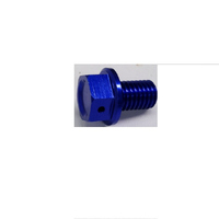 ZETA Magnetic Sump Drain Bolt - KAWASAKI KXF250 KX250 KX125 - Blue