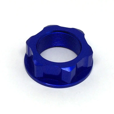 Zeta Steering Stem Nut (M22 x 30 - P1.0 H12) - Blue