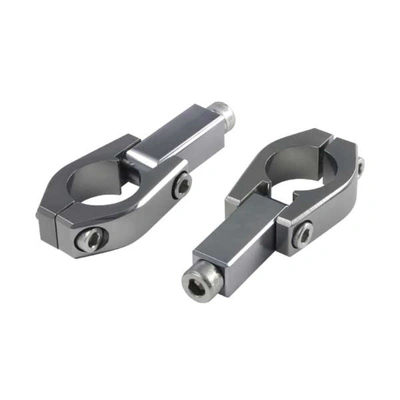 Zeta Handguard Armour Replacement Clamps (Tapered Bar) - Red