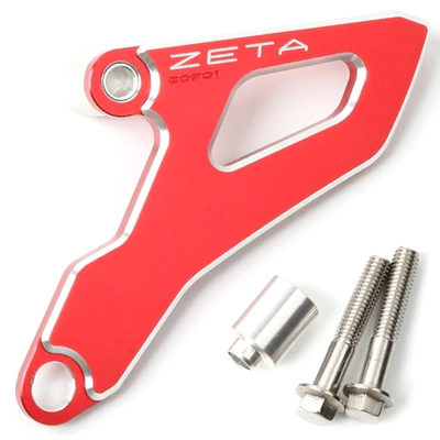 Zeta Front Sprocket Cover for CRF250R '04-09, CRF250R '02<, YZ125 '06< - Red