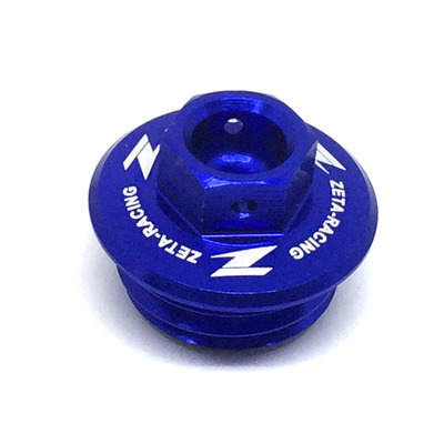 Zeta Oil Filler Plug - Husky'14-23 - Blue