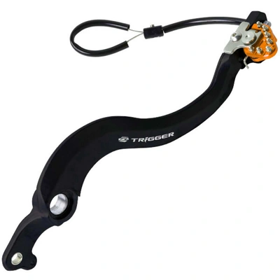 Zeta Trigger Brake Pedal for KTM EXC/SX, Husqvarna - Orange