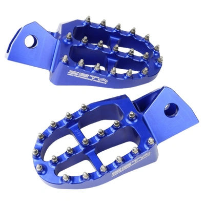 Zeta Ultrawide Alloy Footpegs for WR250R - Blue - 57mm