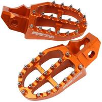 Zeta KTM Alloy Foot Pegs - Orange