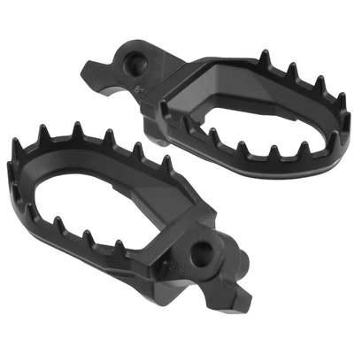 Zeta Ultrawide Max Footpegs for KTM '23<, GasGas '24<, Husqvarna '23<, Beta '20< (CrMo) - Black - 60mm