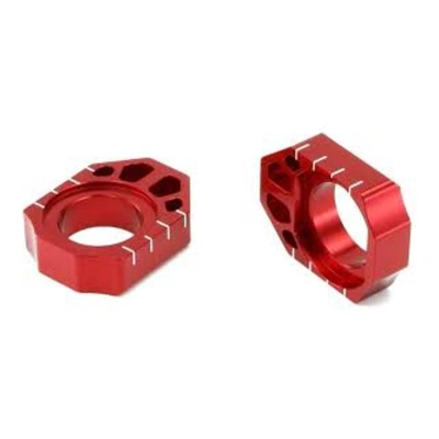 Zeta Axle Blocks for KX/KXF '03-16, RMZ '04< - Red