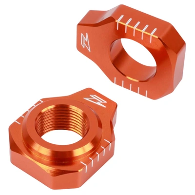 Zeta Axle Blocks for KTM 85SX '15<, FreeRide - Orange
