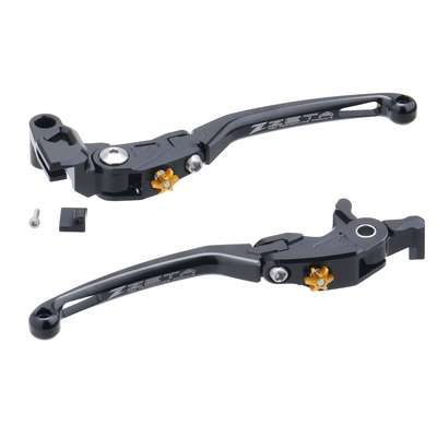 Zeta Z-Street Road Pilot Lever Set for ZX-25R/SE '21<, Ninja 650 '17<, Versys 650 '15< - Black