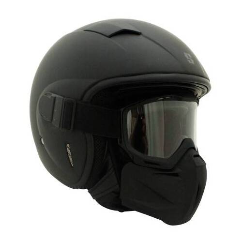 Scorpion gangster matte shop black helmet