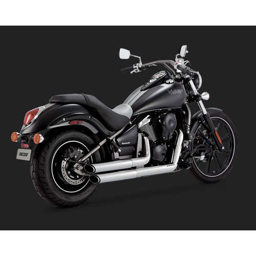 Vance Hines Twin Slash Staggered Exhaust Kawasaki VN900 2000